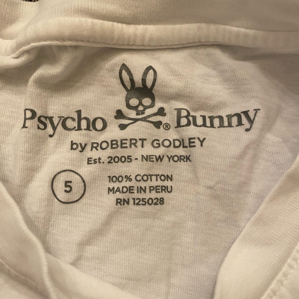 Psycho bunny white tee.